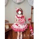 Twin Bears Take A Bite Of Cake White&Red JSK and Salopette(2nd Pre-Order/Full Payment Without Shipping)